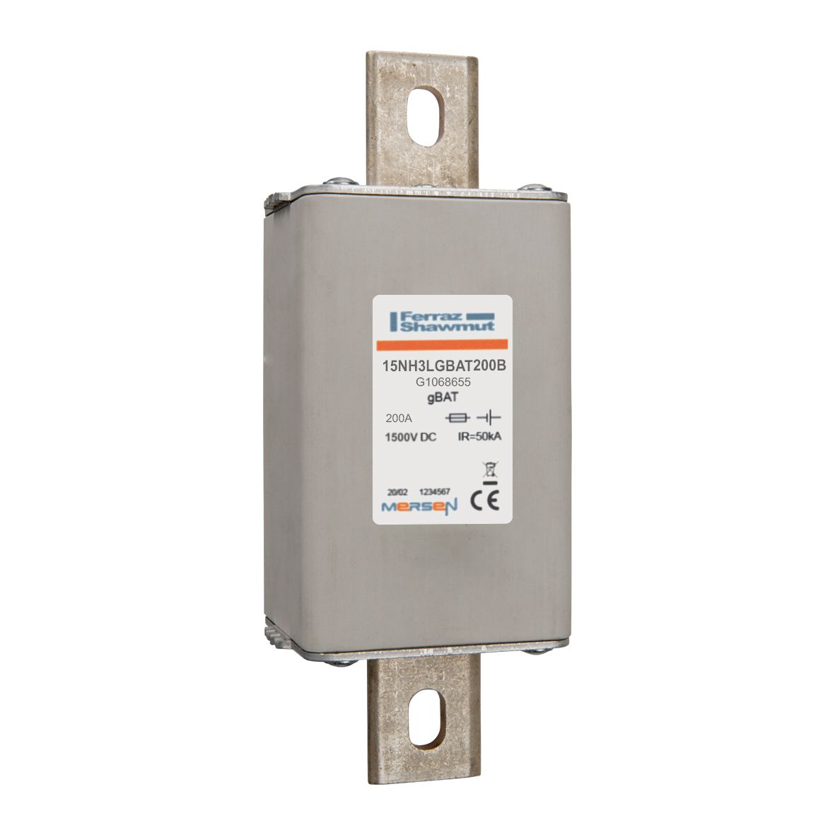 G1068655 - NH fuse-link gBAT, 1500VDC, size 3L, 200A, for direct mounting